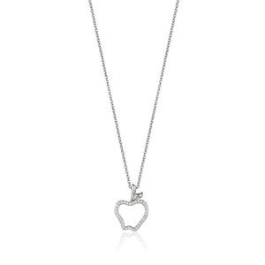 enchanted disney 1/10 ct. tw.‎ diamond snow white pendant in sterling silver EUC